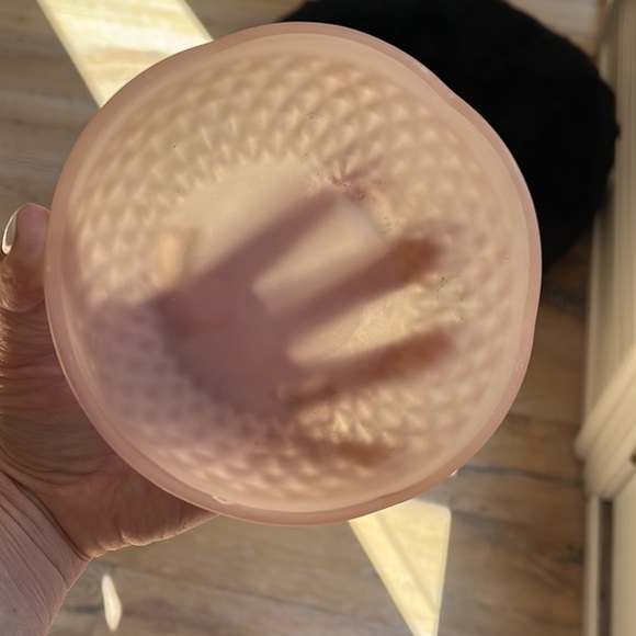 Indiana Glass Pink Satin Diamond Point dish - Picture 6 of 8